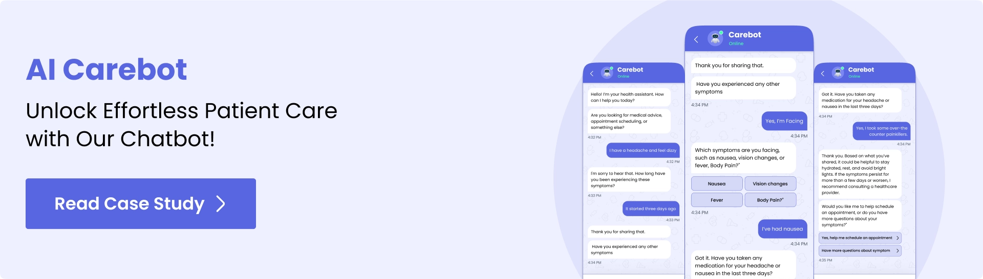 Case study medical chatbot